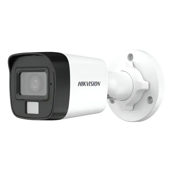 Cámara Seguridad Hikvision Ds-2ce16d0t-lpfs Hibrida Sonido Color Blanco | Cuotas sin interés