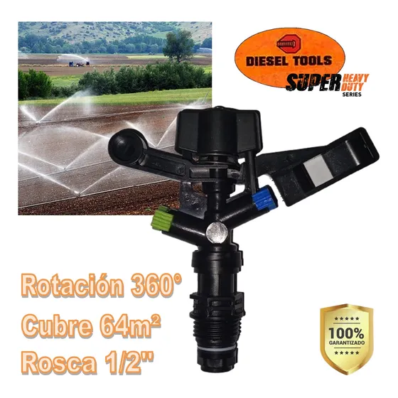 Aspersor De 360° Para Riego O Rociador Gallito De Rosca 1/2