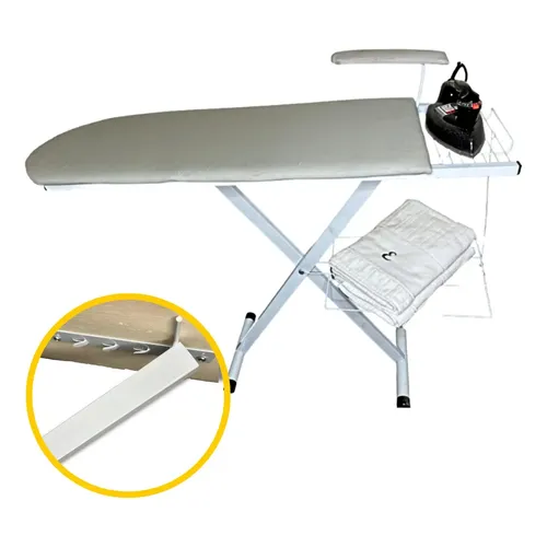 Table Ironing Board With Folding Legs, Extra Wide Free White