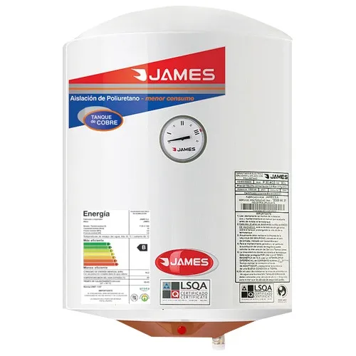Termotanque eléctrico James Cilíndrica Cobre Convencional 40 L blanco 220V