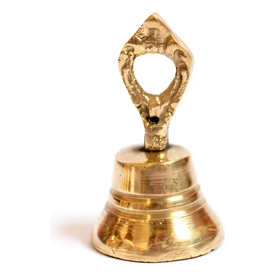Sino De Mão Para Papai Noel Em Bronze (p)