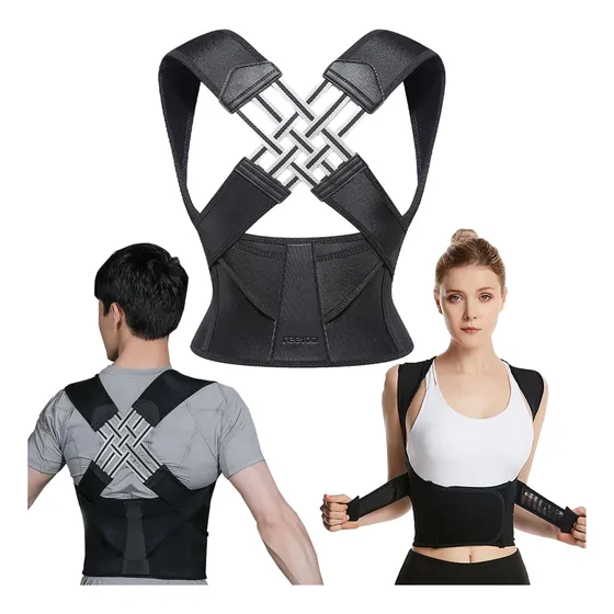 Faja Chaleco Corrector De Postura Soporte Espalda Ajustable