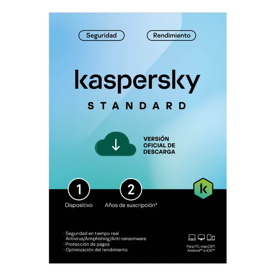 Kaspersky Standard 1 Pc 2 Años