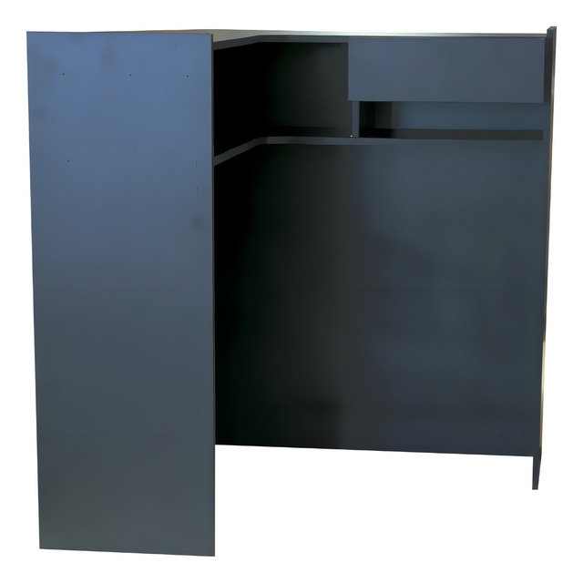 Balcão L Atendimento Recepção Comércio Studio Loja Academia Cor Preto Klithovit Decor Balcão L Atendimento Recepção Comércio Studio Loja Academia Cor Preto Klithovit Decor