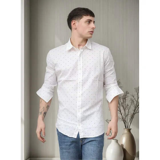 Camisa Estampada Poplin Elastizado Baron Blonde