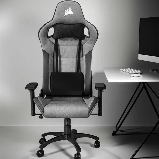 Silla Gamer Corsair T3 Rush Gris-charcoal (2023) Color Negro