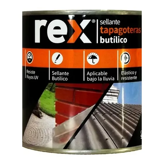 Sellante Tapagotera Butilico Rex 200gr Tarro 