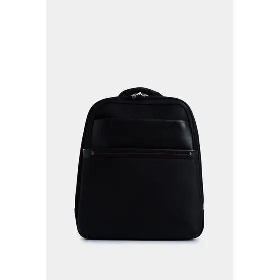 Vélez Mochila Premium Lona Monocromático Negro