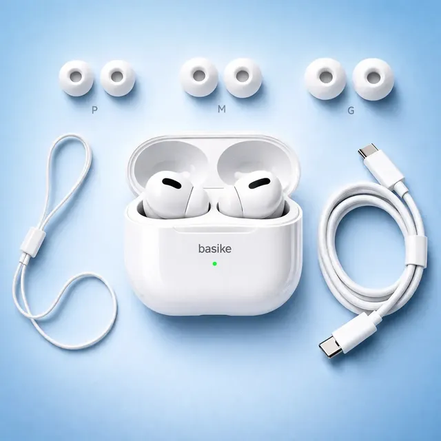 Fone Bluetooth Basike Sem Fio Tws Enc 26h Bateria Ipx6 Branco