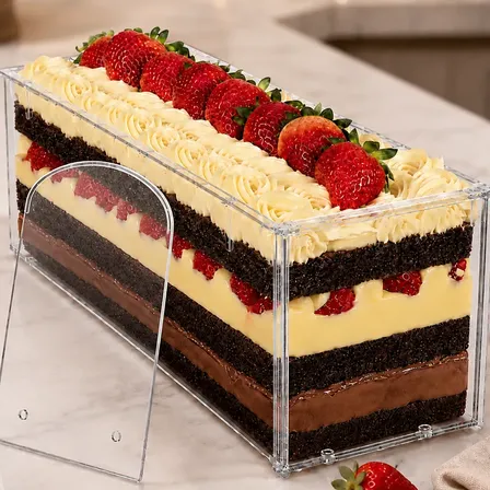 Forma Acrílica Slice Cake Confeitaria Bolo Fatia 30x10cm