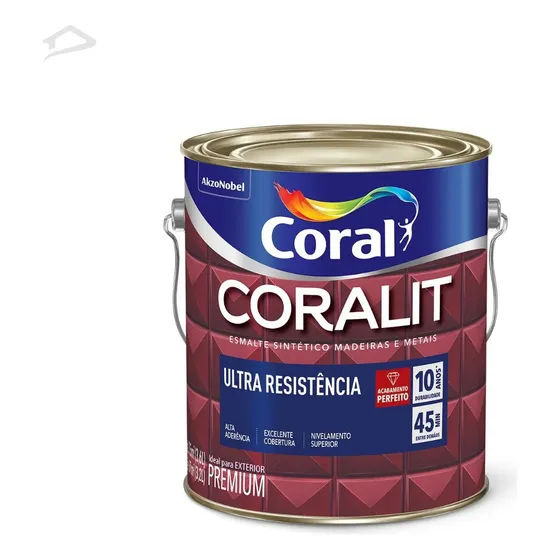 Tinta Esmalte Sintético Coral Coralit Ultra 3,6l 
