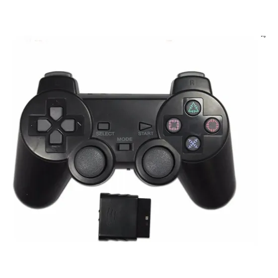 Gamepad Inalámbrico Genérico Para Ps2 - Control Total Negro