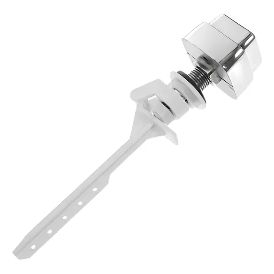 Botón Lateral De Estanque Cuadrado Wc Cromado Plástico
