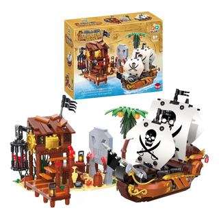 Base Pirata Barco De Pirata Juguete De Construcción Regalo Base Pirata Barco De Pirata Juguete De Construcción Regalo