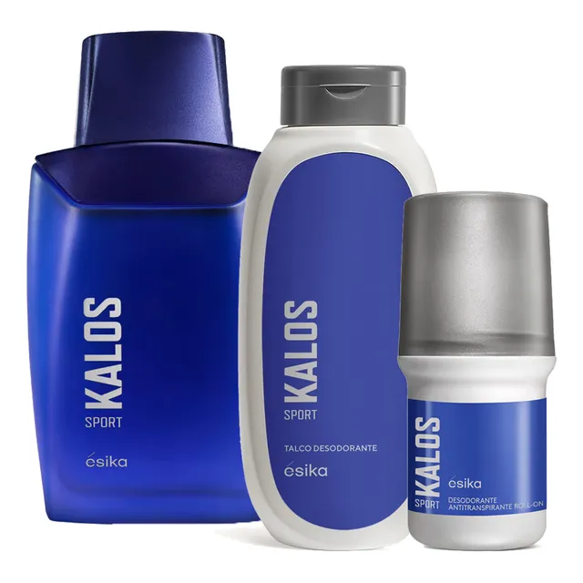 Kalos Sport Fragancia De Hombre Con Talco Y Deo Roll On