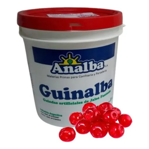 Guindas Artificiales De Jalea - Balde X 5kg - Color Rojas