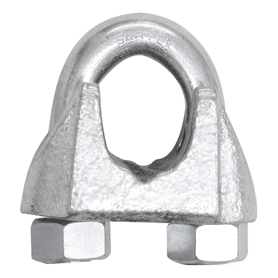 Paq C/10 Perro De Hierro Maleable Para Cable De Acero 3/4  S