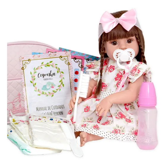 Bebe Reborn Pode Dar Banho Boneca Bolsa Itens Mercado Livre