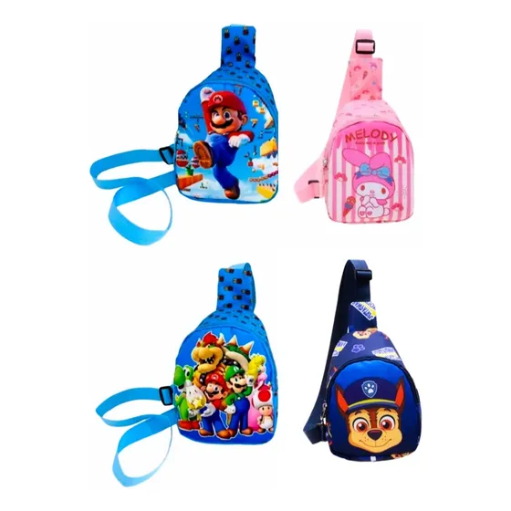 Mini Morralitos Para Niños Paw Patrol Dinosaurios Unicornio 