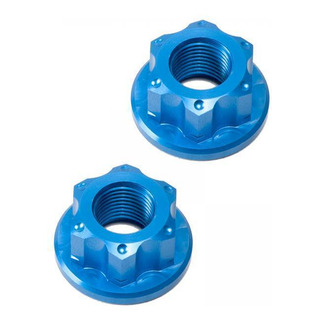 2 X 2 Uds Tuercas De Eje De Cubo De Rueda De Bicicleta, Azul 2 X 2 Uds Tuercas De Eje De Cubo De Rueda De Bicicleta, Azul