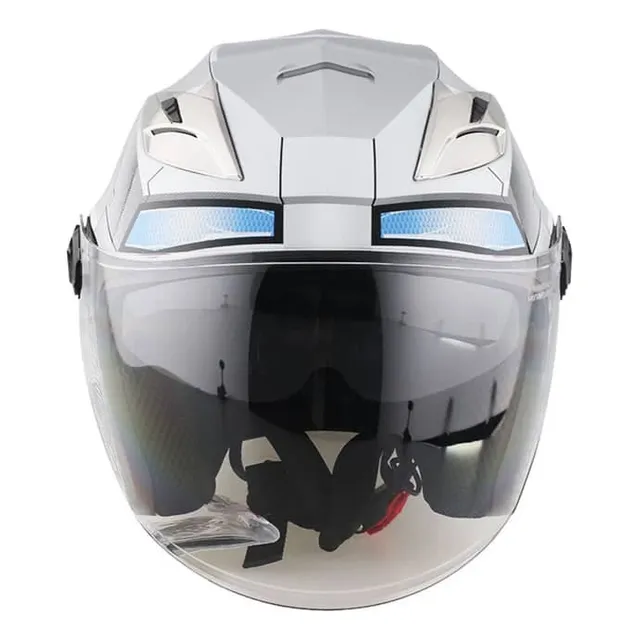 Casco De Moto Marvel Semi Integral Ironman Edge Doble Visor