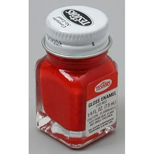 Rojo Esmalte Plastico Modelo Pintura
