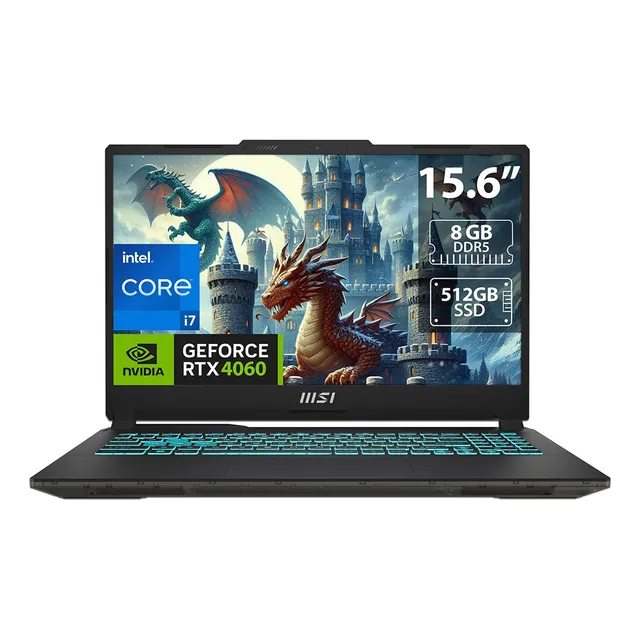 Laptop Msi Cyborg 15: I7 12650h , 8gb, 512gb, Rtx4060, W11h