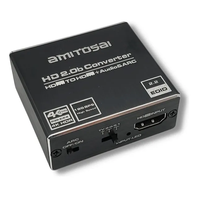 Extractor De Audio Hdmi Arc Spdif + 0.138 In Salida Hdcp1.e0
