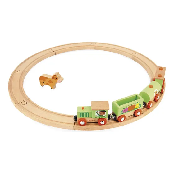 Tren Con Circuito Granja Janod