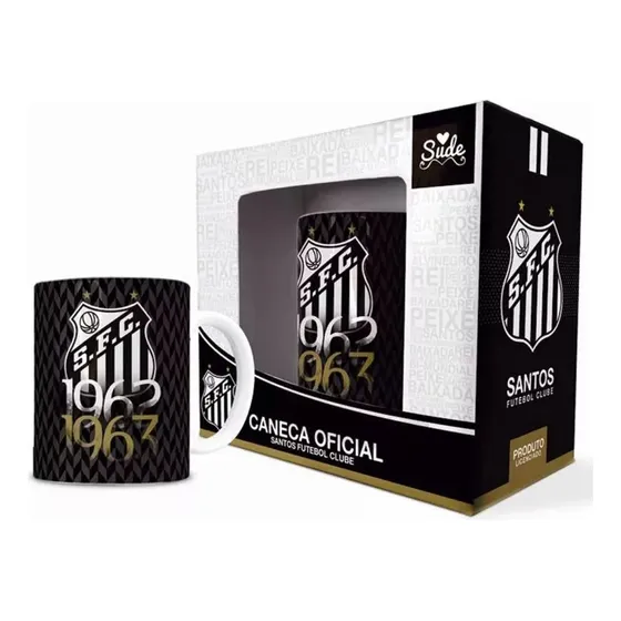 Caneca Santos Para Presente Produto Oficial Licenciado