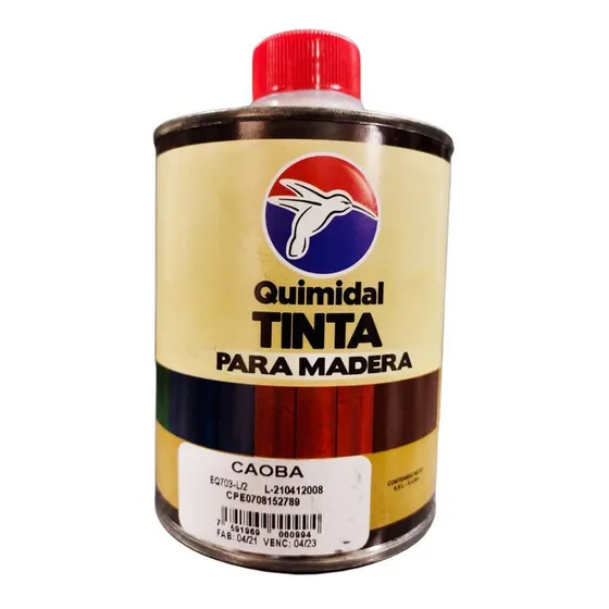 Tinta Para Madera Caoba Quimidal 500ml