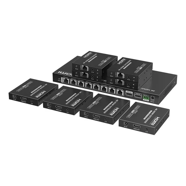 Kit Divisor Y Extensor Hdmi Hasta 70 M / Resolución 4k 60 Hz