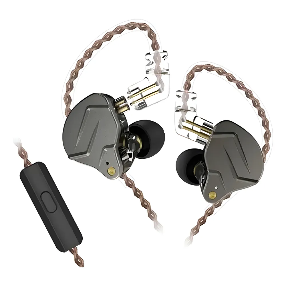 Auriculares in-ear KZ ZSN PRO cable con micrófono - Gris