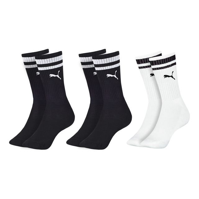Kit 3 Pares Meia Puma Cano Alto Masculina Esportiva Original Kit 3 Pares Meia Puma Cano Alto Masculina Esportiva Original