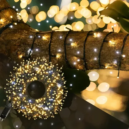 Cordão Pisca Pisca Strobo 50m 500 Leds Prova D'água IP44 Lph Externo Interno P/ Árvore Natal Luz Decoração Condomínio Apartamento Praça Bivolt 110/220v Cor Das Luzes Branco Quente Strobo Frio