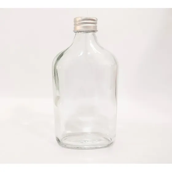 Frasco Vidrio De 250cc Con Tapa De Aluminio Pack De 12 Unid.