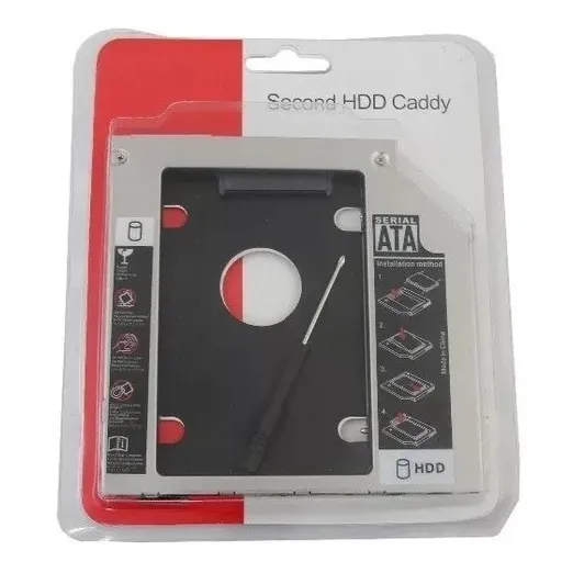 Adaptador Universal Caddy 2º Hd Ssd/dvd Notebook 9mm 9,5mm