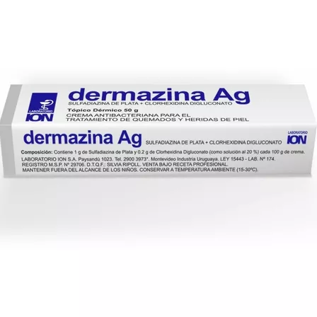 Crema Dermazina 100 Grs Ideal Para Quemaduras En Caja | Cuotas sin interés