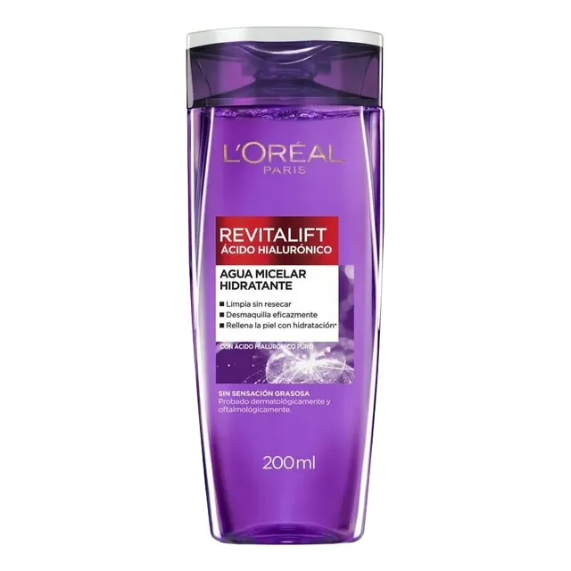 Agua Micelar L'oreal París Revitalift Hialurónico X 200 Ml