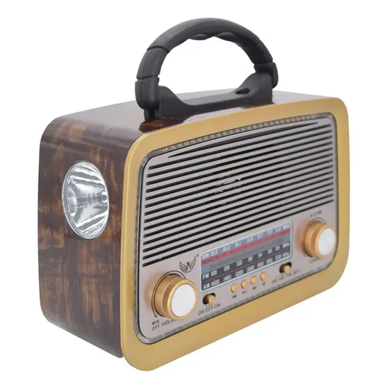 Rádio Am Fm Antigo Retrô Usb Bluetooth Recarregável 110/220