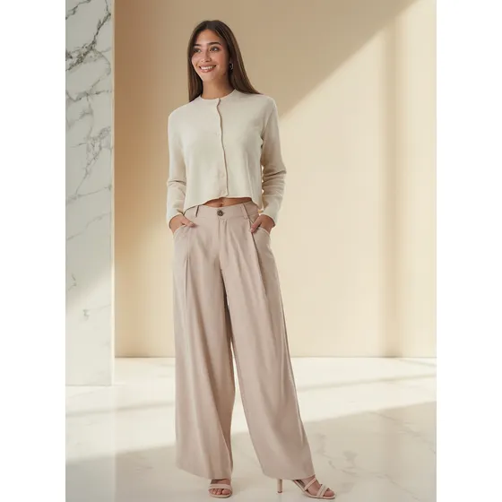 Palazzo Sastrero Mujer Mochi Simil Tencel