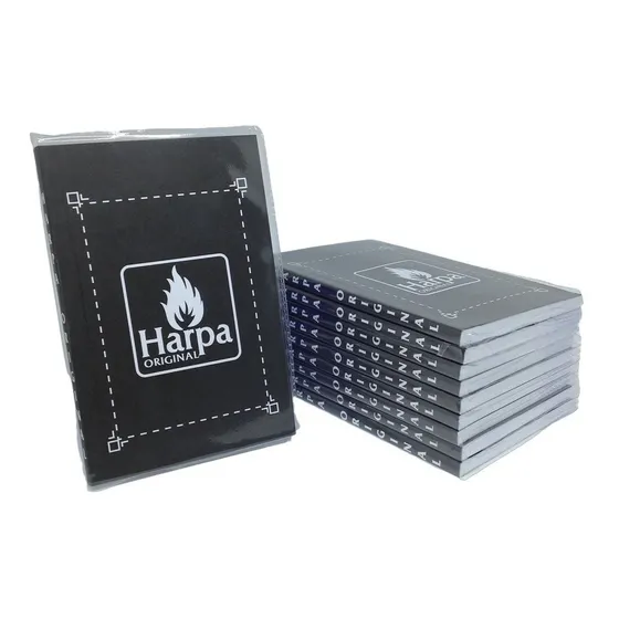 Kit Com 10 Harpas Cristã Original Hinos E Corinhos Pequena