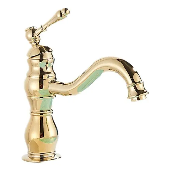 Grifo Para Lavabo Baño Largo Bronce Negro Giratorio Una Sola
