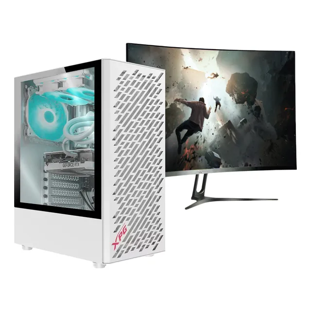 Pc Gamer + Monitor 23.5 Ryzen 7 5700x Ram32gb Ssd1tb Rtx4060