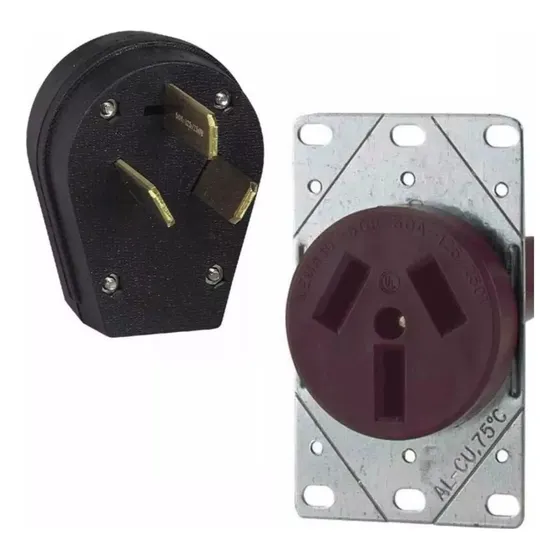 Clavija Y Tomacorriente 50 Amp 125/250 V Nema 10-50 Eaton