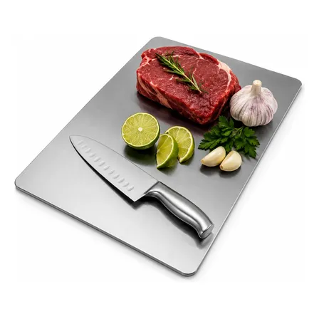 Tabua Aço Inox Cozinha Corte Industrial 304 Pronta Entrega Liso Cinza