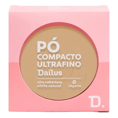 Base de maquiagem em pó compacto Dailus Pó compacto ultrafino Pó compacto ultrafino tom d4 claro - 10g