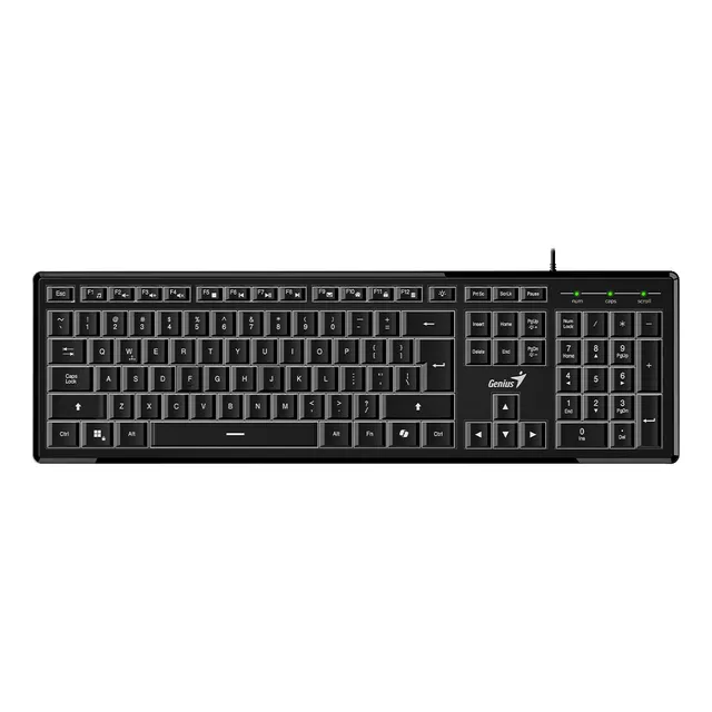Teclado Genius Slim Star 820 Teclado Negro Idioma Español Latinoamérica