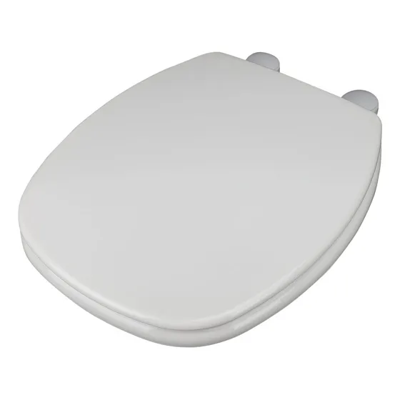Asiento Inodoro Loira Hdf Compatible Mod Monaco Herraje Nylon Color Blanco