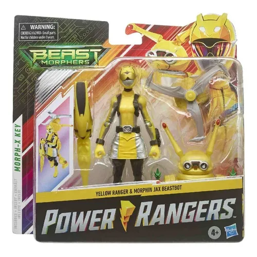 Power Rangers Ranger Yellow y Jax Beastbot de Hasbro E7270